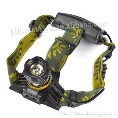 2016 Hot Sell OEM ODM Headlamp LED Light Factory 18650 Battery Outdoor Sport LED Headlamp